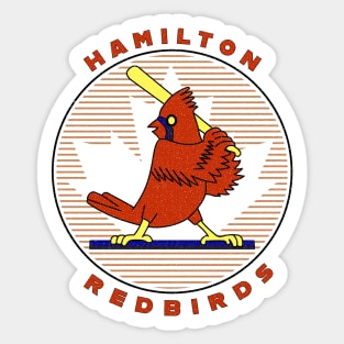 Vintage Hamilton Ontario Redbirds Baseball 1988 Sticker